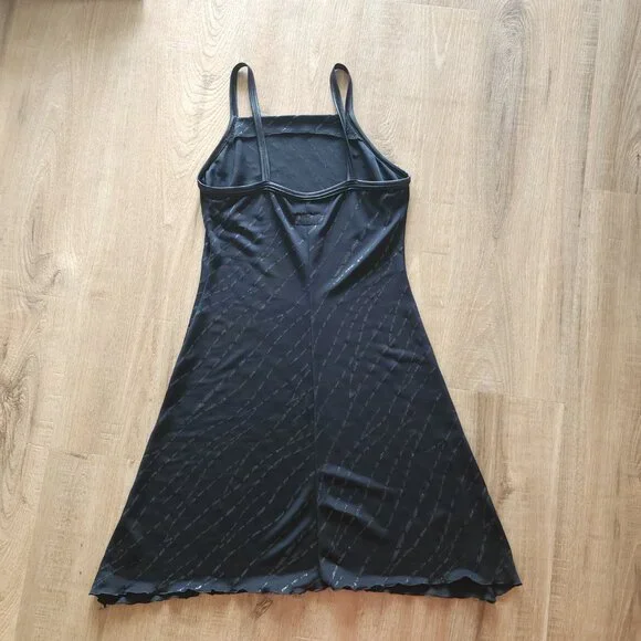 Vintage Y2K Black Sheer Minidress , whimsigoth fairy - Picture 6 of 6